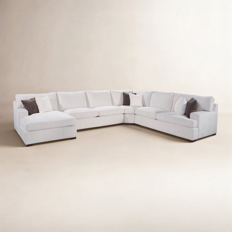 Cambria Chaise Sectional, Dark Gray Solid; 0863-84, Right Hand Facing, Black