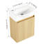 Meuble-lavabo pour salle de bain 16 po en céramique, porte, armoire de rangement pour salle de bain-1510999645