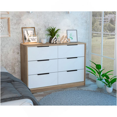 Commode rectangulaire 6 tiroirs Longhill