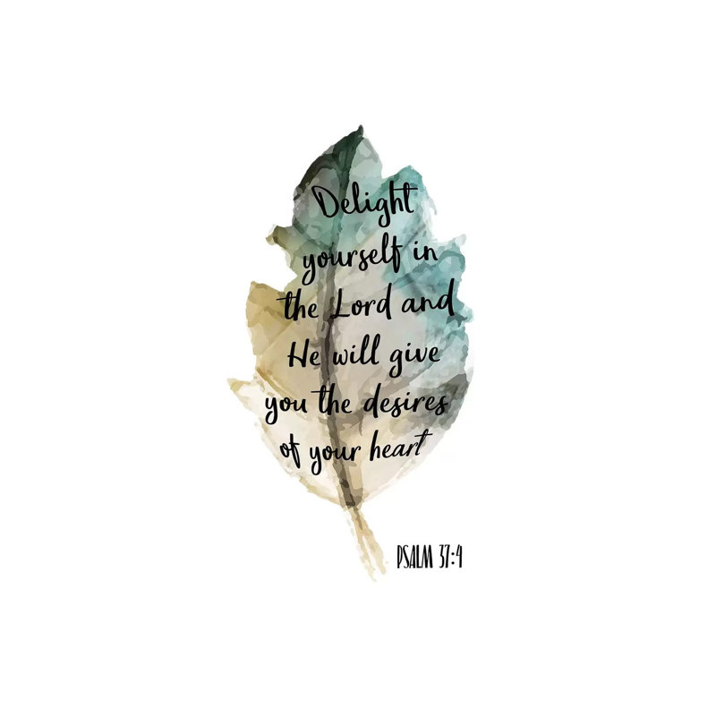 Psalm Leaf IV by Kimberly Allen - Wrapped Canvas Gallery-Wrapped Canvas Giclée, 30.48cm H x 30.48cm W x 1.905cm D