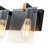 3-Light Clear Beveled Glass Vanity Light