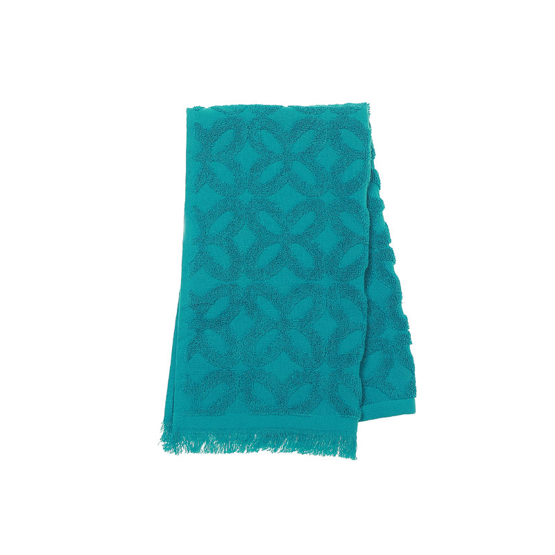 Ensemble de 6 serviettes à main 16 po x 27 po Avery, Sarcelle