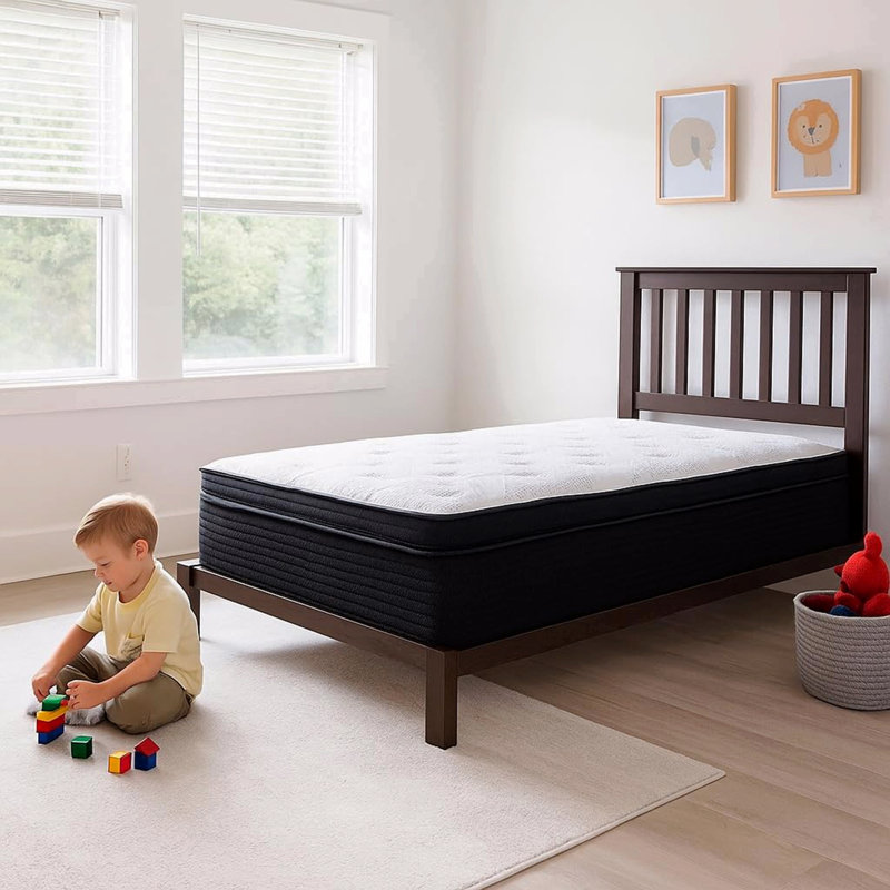 Matelas hybride moelleux de 13 pouces avec ressorts ensachés, Très grand simple