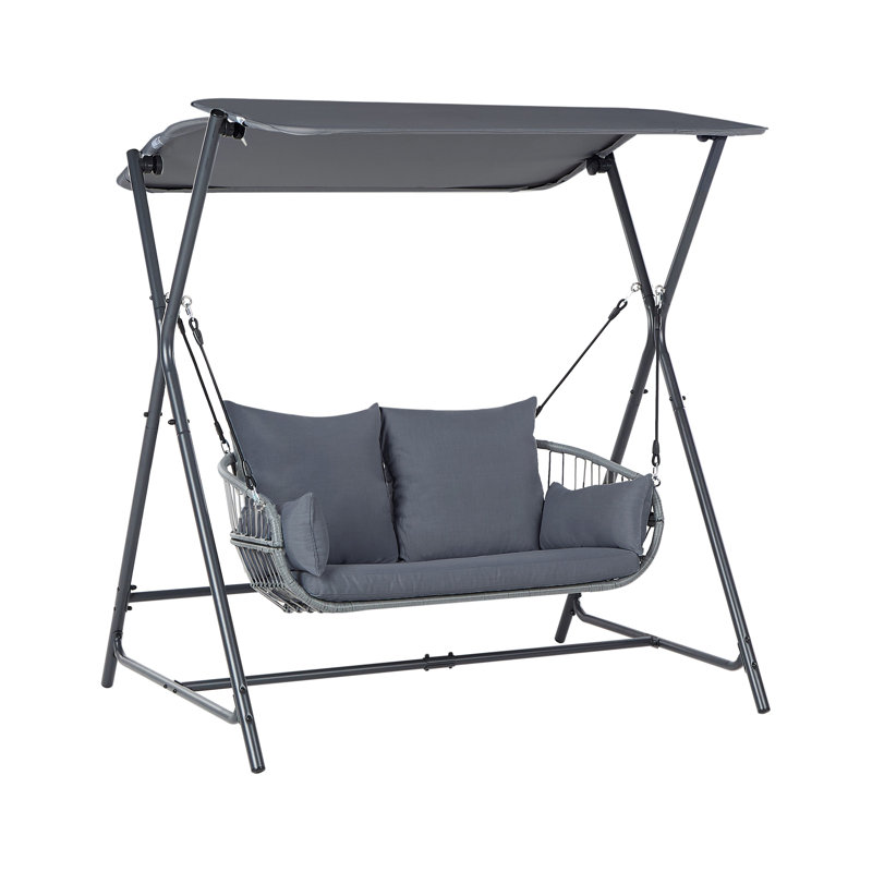 Patio Swing FIASTRA Metal , Dark Grey