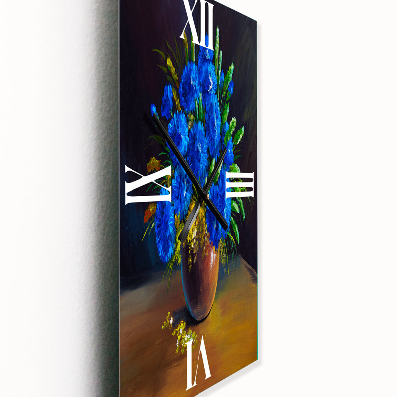Horloge murale Still Life a Bouquet of Wildflowers, Grand