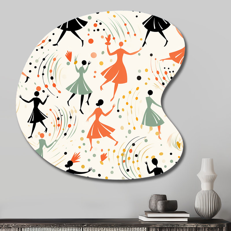Goodale - Art mural irrégulier Mid-Century - forme de goutte, H 27 po x l 27 po