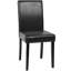Chaise d'appoint en bois massif touffeté Ault-258651740