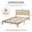 Grand lit plateforme en bois massif avec tête de lit en rotin Boho-1457258672-1469483821-1457258677