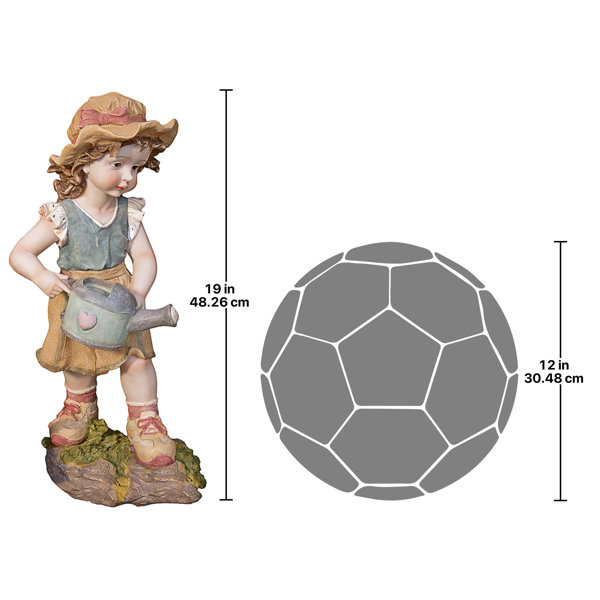 Design Toscano Big Catch Fisherwoman Girl Fishing Garden Statue, 11 Inch,  Polyresin, Two Tone Stone : : Patio, Lawn & Garden