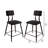 Upholstered Counter Stool with Metal Frame