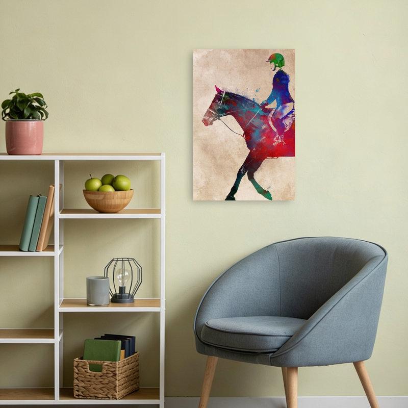 Art mural cheval vibrant vibrant, 24" H x 16" W