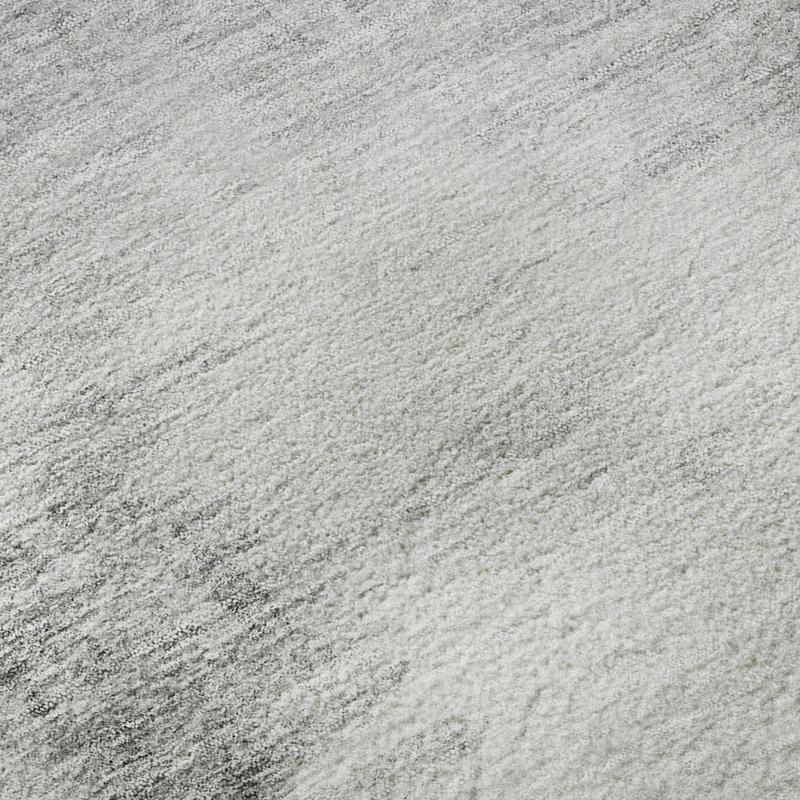 Premium Machine Washable Prisco Silver Rug, Rectangle 1'8" x 2'6"