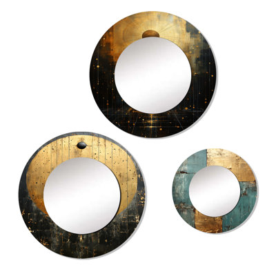 Elliegrace Metal Round Mirror