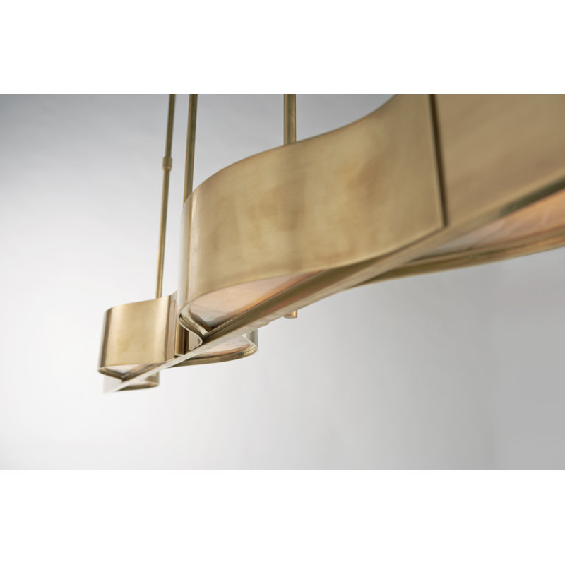 Kelly Wearstler Avant Large Linear Pendant, Antique Brass