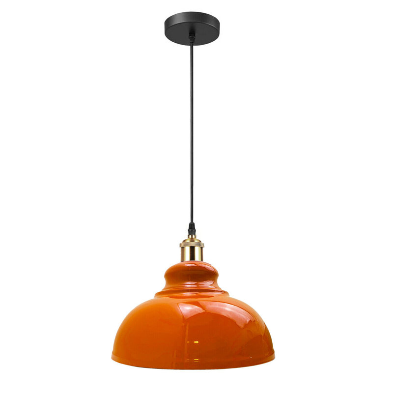 Binns 1 - Light Dome Pendant, Orange