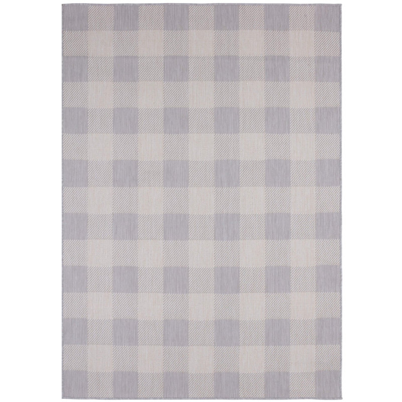 Ecology Collection Chequered Area Rug, Rectangle 120 x 170cm