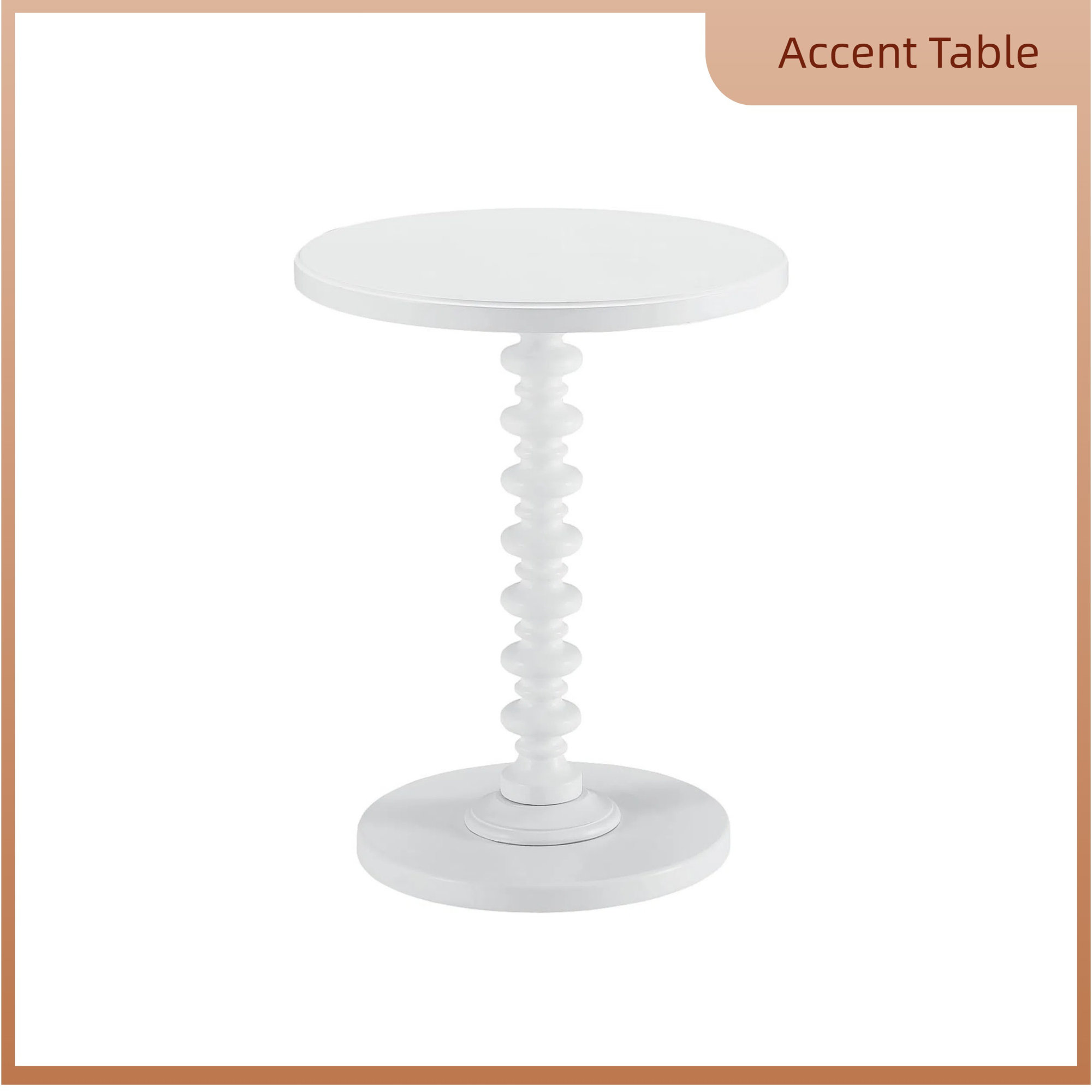 Fiama End Table, White