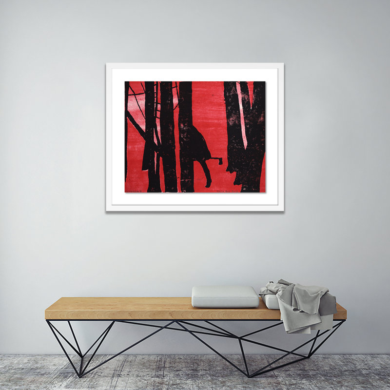 Lumberjack 12 Painting by Karin Bos, White, 20" H x 24" W x 1.5" D