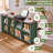 Farmhouse Wood Long Storage Organizer Bookcase-33435129-18540872
