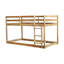 Lit simple au-dessus d'un lit mezzanine en bois massif - Fabrication pour une utilisation moderne à long terme en caoutchouc naturel