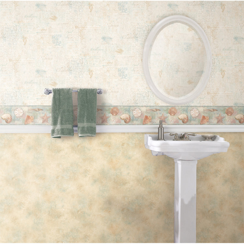 Papier peint à bordure embossée 3d 15 pi x 7,75 po Dorcia
