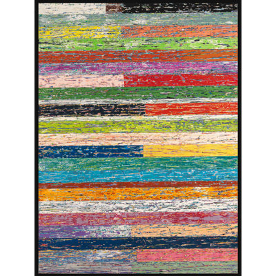 Emblématique - peinture sur toile à cadre flottant