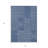 3' X 5' Navy Blue And Ivory Geometric Washable Indoor Outdoor Area Rug