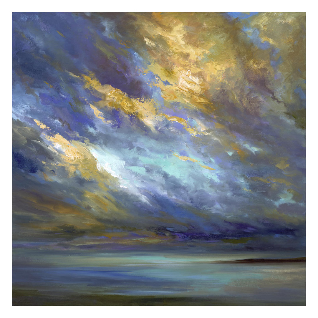 Sky over the Coast 2.4m x 2.4m Textured Matte Peel & Stick Wall Mural