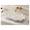 Lavabo de salle de bain unique en forme de fleur de lotus de 24 pouces MEJE, lavabo de meuble-lavabo en céramique en porcelaine au-dessus du comptoir, lavabo d'art (avec drain escamotable inclus)