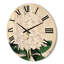 Horloge murale rétro en bois d'orchidée blanche III-63902870