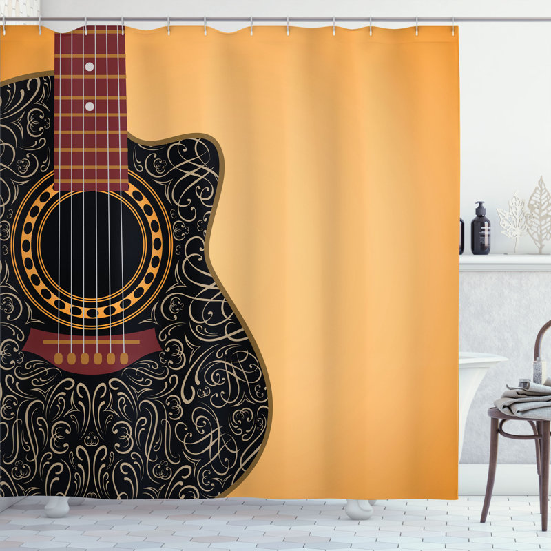 Shower Curtain with Hooks Included, 105"H x 69"W