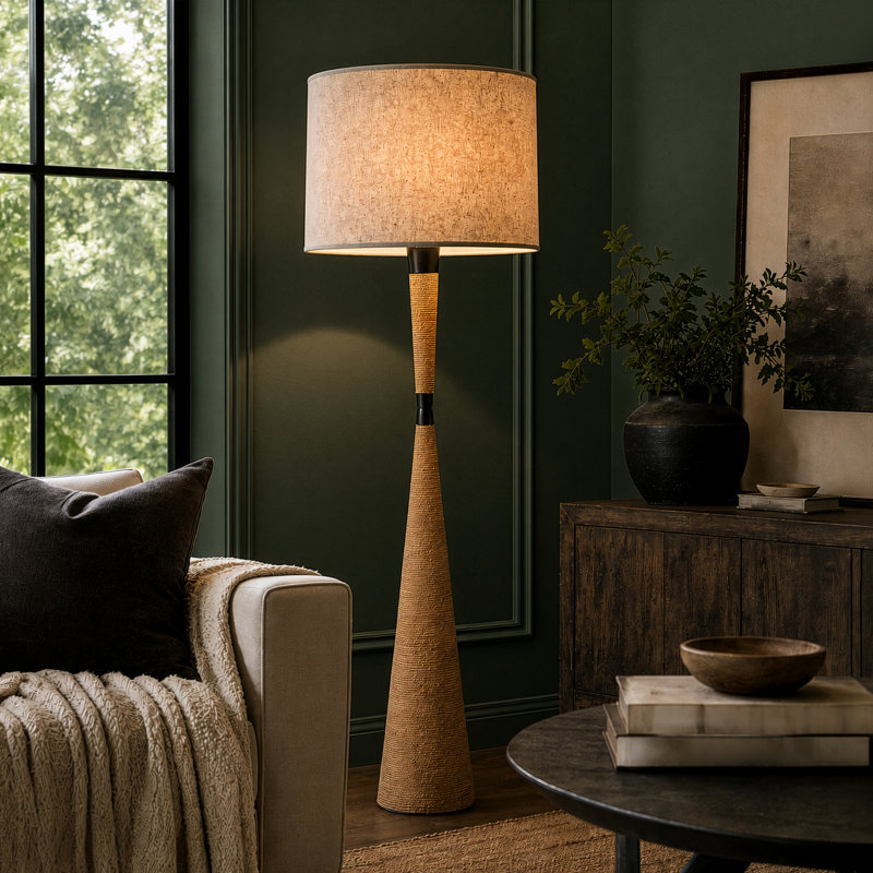 Hatteras 61 " Column Floor Lamp, Cream