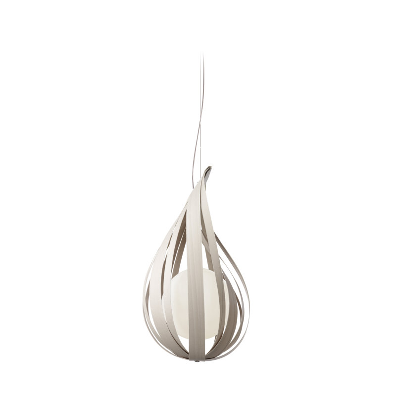 Raindrop 1 - Light Pendant, 14.2" H x 8.7" W x 8.7" D, Grey, G-9 Base
