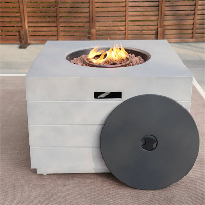 Table de foyer d'extérieur au propane H 23,8 po x l 34,5 po