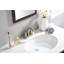 Robinet de lavabo de salle de bain central à deux poignées avec ensemble de drain Kree Arc -92300301