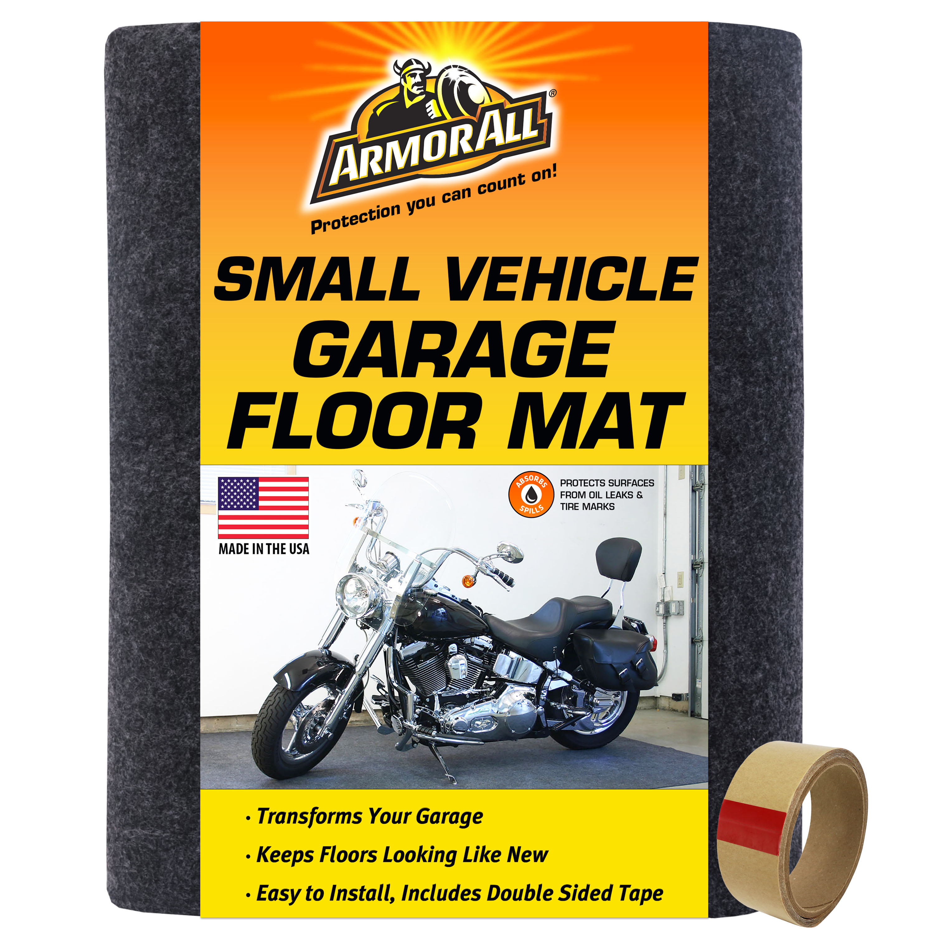 Armor All 20-ft x 7-1/3-ft x 130-mil T Polyester Garage Flooring Roll  (146.67-sq ft) in the Garage Flooring Rolls department at