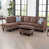 Brown Microfiber / Microsuede