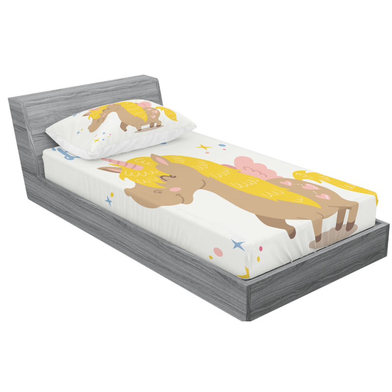 Microfiber Sheet Set, Twin Sheet Set with Fitted Sheet