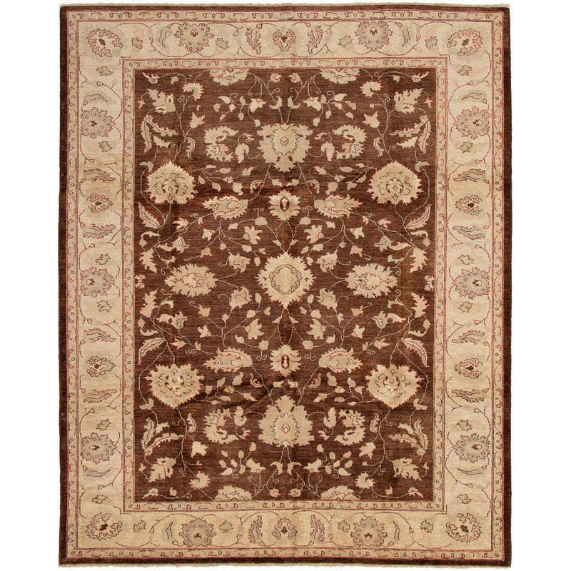 Tapis de salle de coton 7 pi 10 po x 9 pi 8 po à la main one-of-kind-noué la 2010 chobi Innes