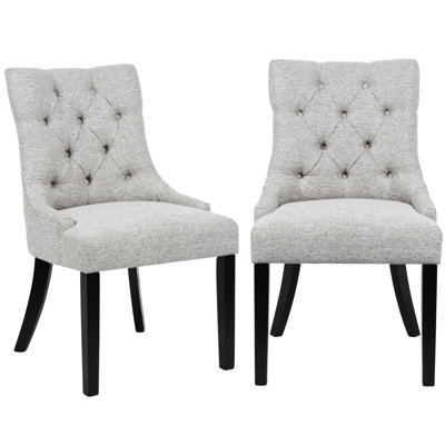 Chaise d'appoint capitonnée