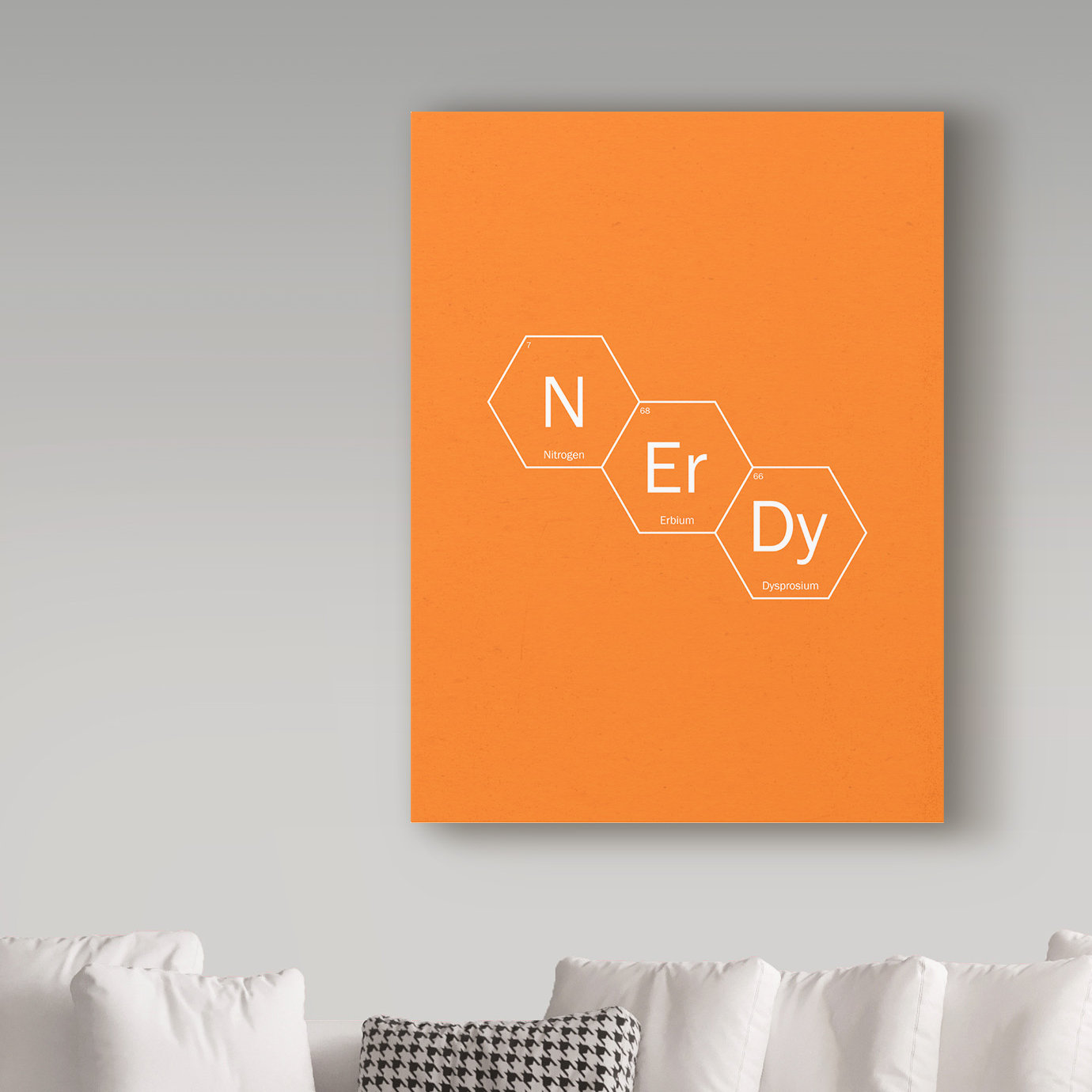 Trinx 'Nerdy' Textual Art on Wrapped Canvas - Wayfair Canada
