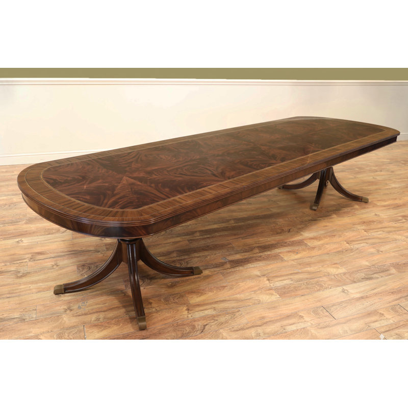 Oval Mahogany Wood Dining Table