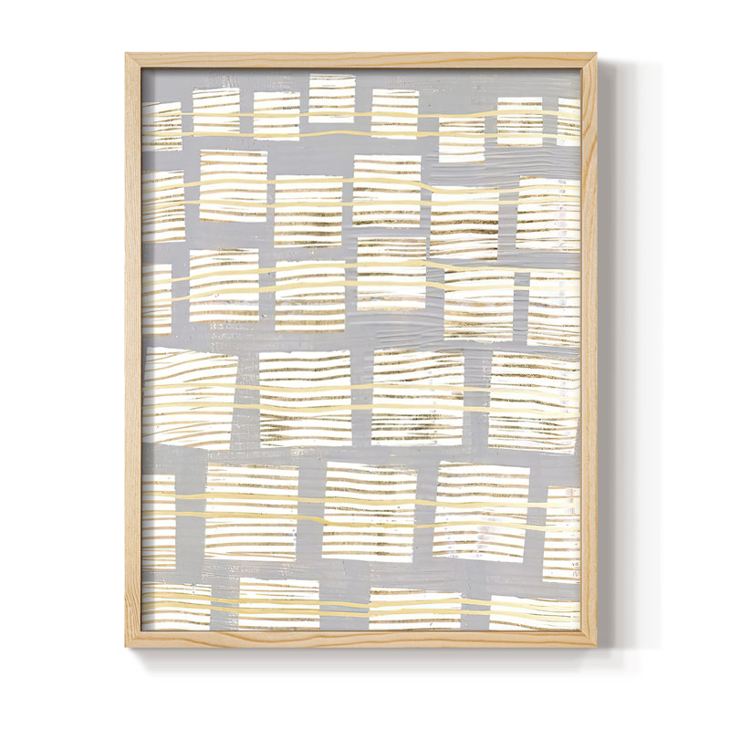 NetworksII Framed Print - Solid Wood, 11" H x 9" W