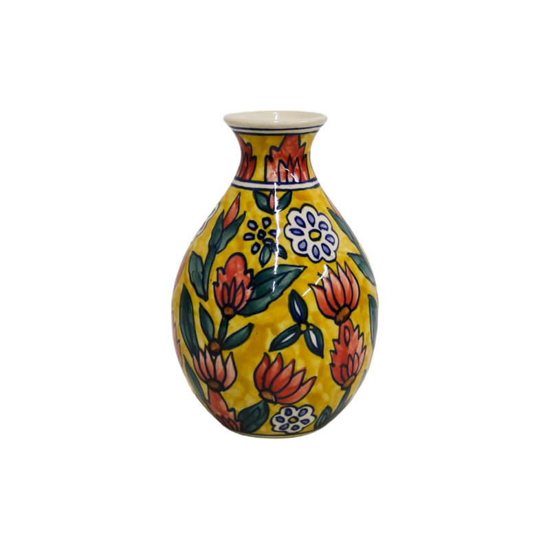 Vase en céramique multicolore Home & Manor