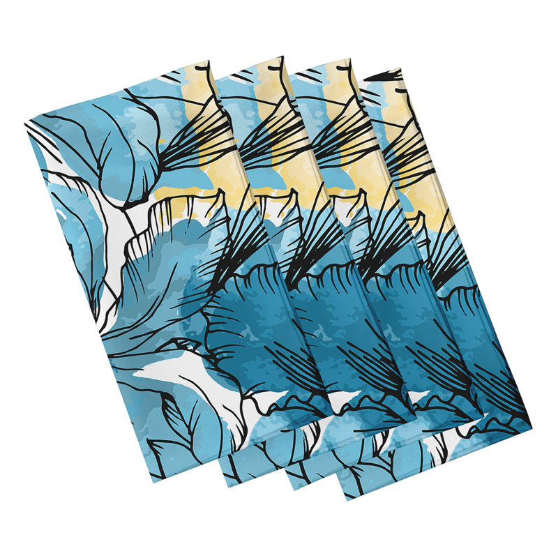 Ensemble de serviettes 4 pièces Marlow, Bleu