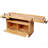 Heavy-Duty Butcher Block Workbench with Cabinet Storage