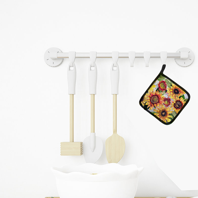 East Urban Home Floral Polyester Potholder Set