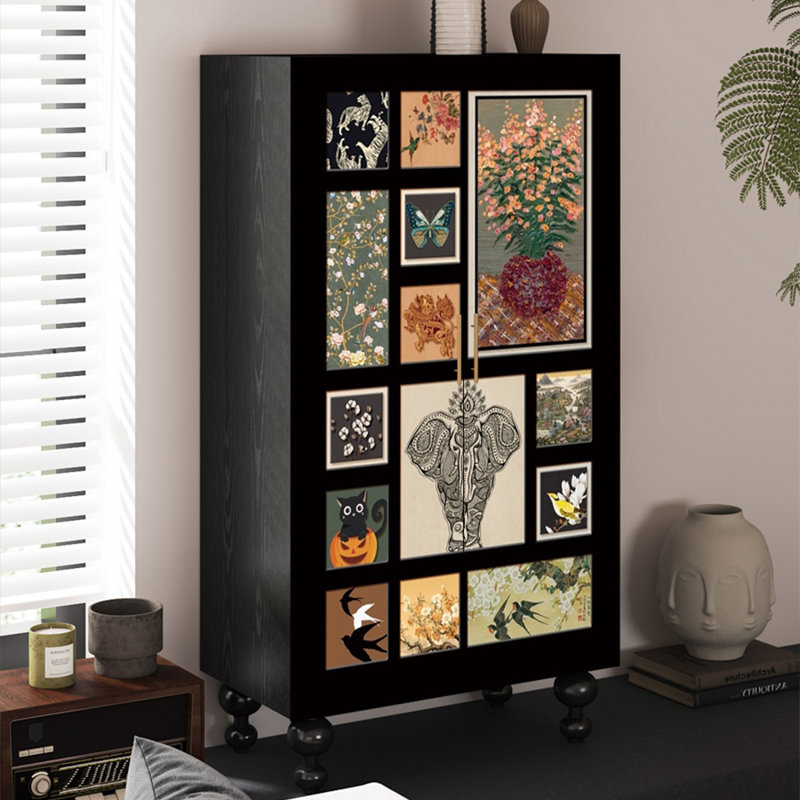 Armoire américaine en bois massif rétro