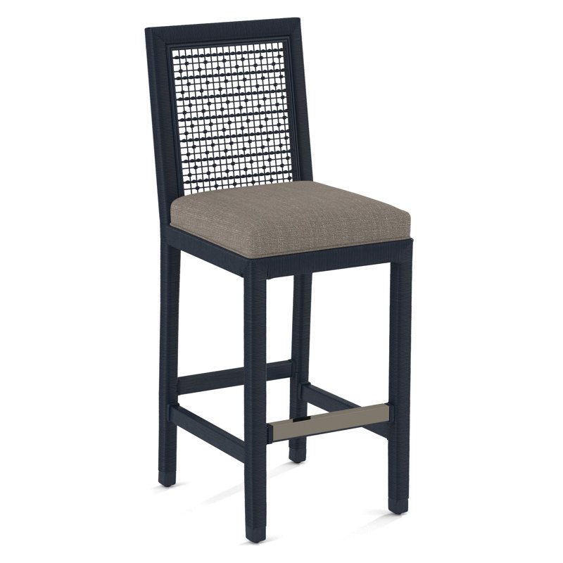 Tabouret de bar Sorinda Glinda, Performance de Crypton en pierre; 0884-83, Marine