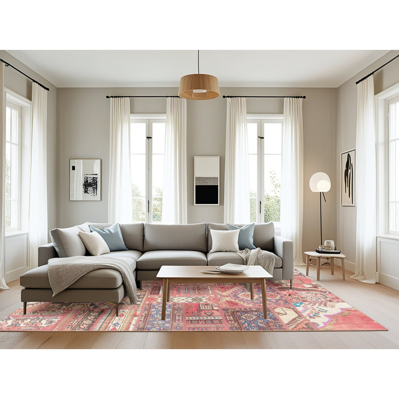 Abstract Indoor Rug, Rectangle 8' x 12'